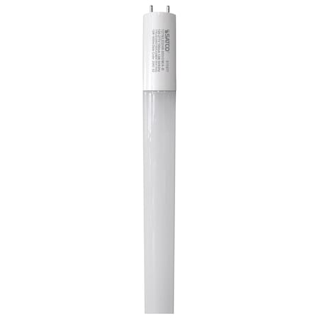 Satco 12W 48-Inch T8 LED, G13 Base, Dual Mode Hybrid Type A/B, 50K 1800L S11977